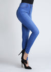 Retro Blue High Waisted Skinny Jeans