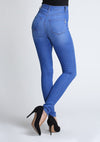 Retro Blue High Waisted Skinny Jeans