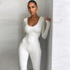 Square Neck Bodycon Jumpsuit