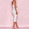 White Cut Out Bandage Dress