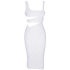 White Cut Out Bandage Dress