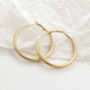 Gold Geometric Statement Earrings