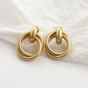 Gold Geometric Statement Earrings