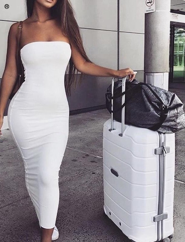 Sleeveless Long BodyCon Dress