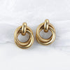 Gold Geometric Statement Earrings