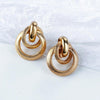 Gold Geometric Statement Earrings