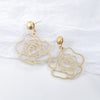 Gold Geometric Statement Earrings