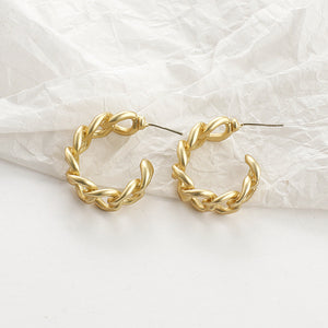 Gold Geometric Statement Earrings