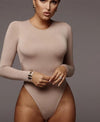 Round Neck Long Sleeve Bodysuit