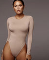 Round Neck Long Sleeve Bodysuit