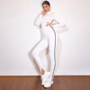 Long Sleeve Stripe Jumpsuit