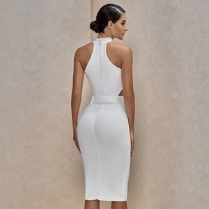 Halter Cut Out Bandage Dress