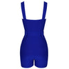 Blue Bandage Zipper Playsuit