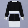 Black and White Bandage Two Piece Set