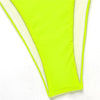 Neon Three Piece Swimsuit Bikini Set